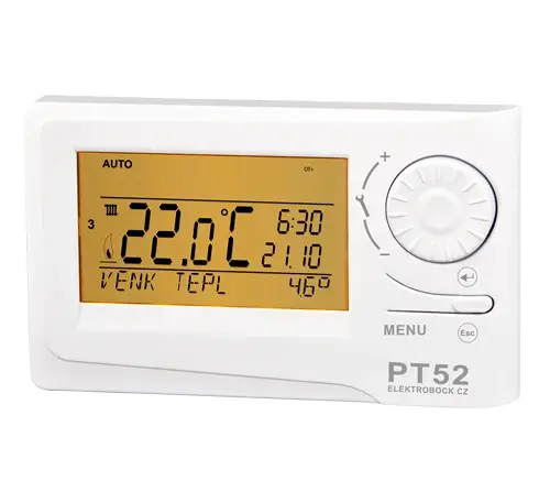 ELEKTROBOCK Termostat s OpenTherm PT52 Akční Nabídka