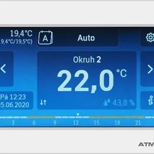 Dokud Zásoby Vydrží Atmos Pokojová jednotka s dotykovým displejem pro regulaci ACD 03/04, ARU30