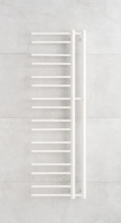 Cenový Hit Koupelnový radiátor PMH THEIA L 500x940mm, Metalická stříbrná matná