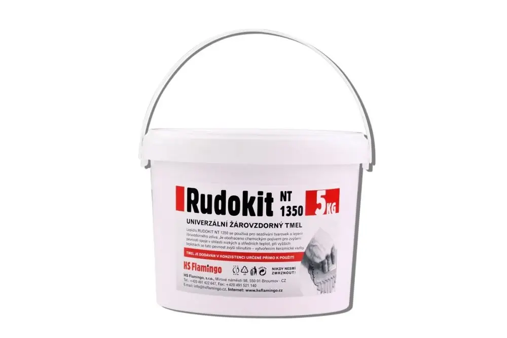 Žáruvzdorný tmel Rudokit NT 1350 5 kg Vysoce Kvalitní