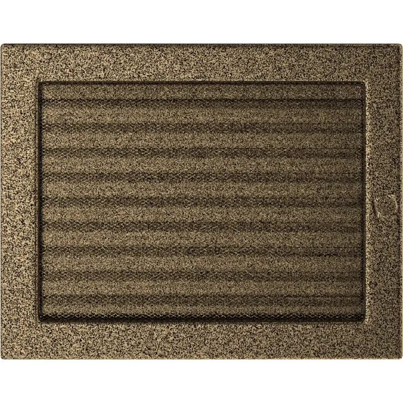 Bezpečná Platba HS Flamingo Krbová mřížka 22x30 BASIC staré zlato s žaluzií