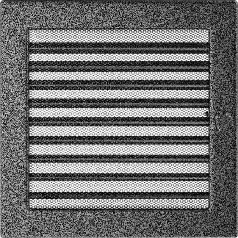 HS Flamingo Krbová mřížka 22x22 BASIC staré stříbro s žaluzií Novinka