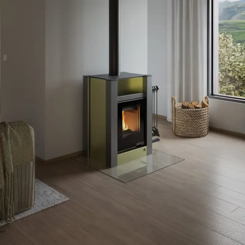 HS Flamingo Sklo pod kamna - Čtverec 1000x1000 mm / 6 mm Víkendová Akce