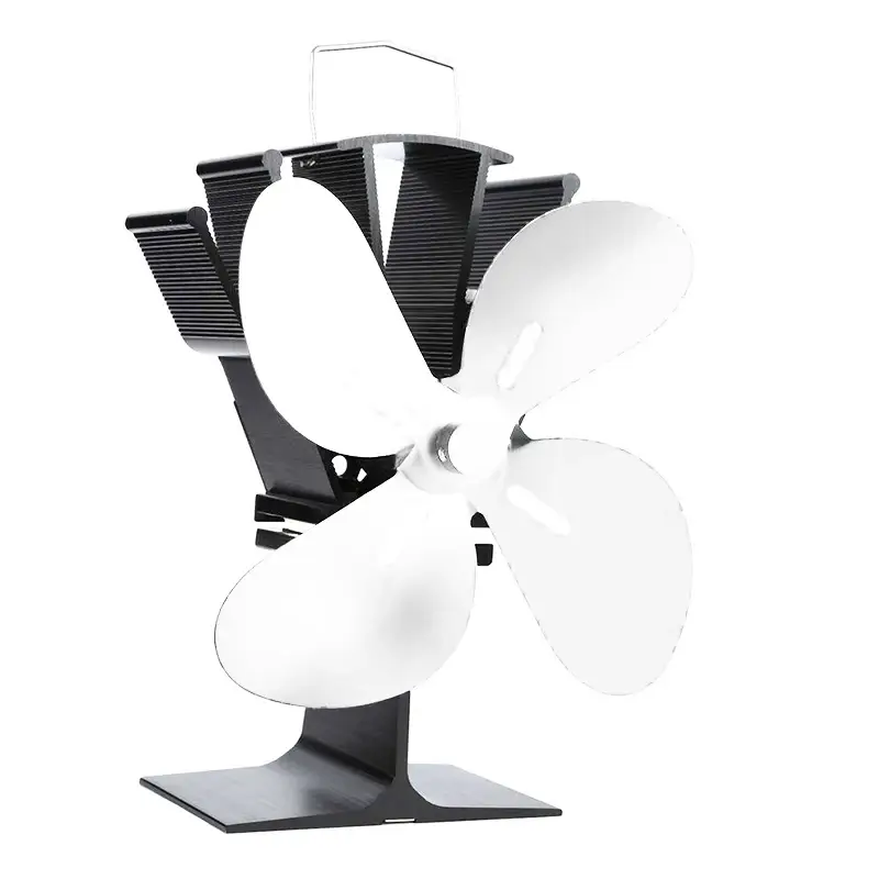 HS Flamingo Ventilátor na kamna FLAMINGO čtyřlopatkový, stříbrný Pouze Dnes
