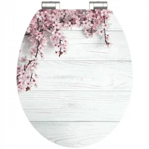 Přímo Od Výrobce Schütte WC sedátko FLOWERS AND WOOD | MDF HG, Soft Close