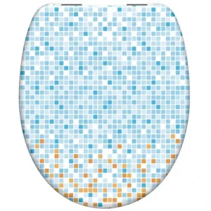 Cenově Výhodný Schütte WC sedátko MOSAIK BLAU-ORANGE | Duroplast, Soft Close