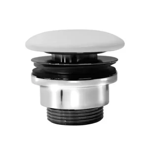 Oblíbený GSI GSI umyvadlová výpust 5/4“, neuzavíratelná, keramická zátka, 5-65mm, bílá mat