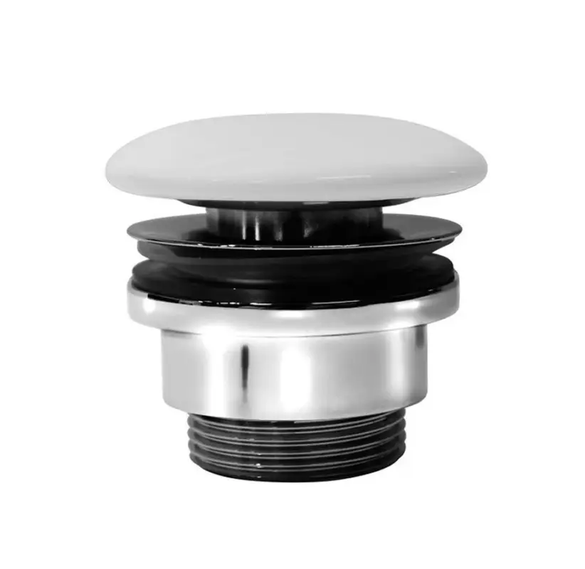 Oblíbený GSI GSI umyvadlová výpust 5/4“, neuzavíratelná, keramická zátka, 5-65mm, bílá mat