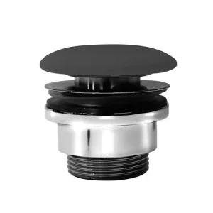 GSI GSI umyvadlová výpust 5/4“, neuzavíratelná, keramická zátka, 5-65mm, černá mat Akce