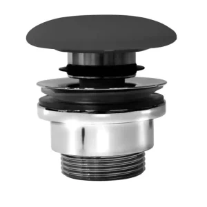 Super Cena GSI GSI umyvadlová výpust 5/4“, click-clack, keramická zátka, 5-65mm, černá mat