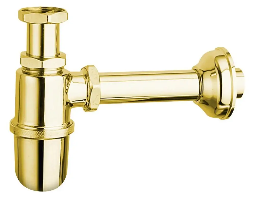 Akční Cena SAPHO RETRO umyvadlový sifon 5/4", odpad 32 mm, zlato