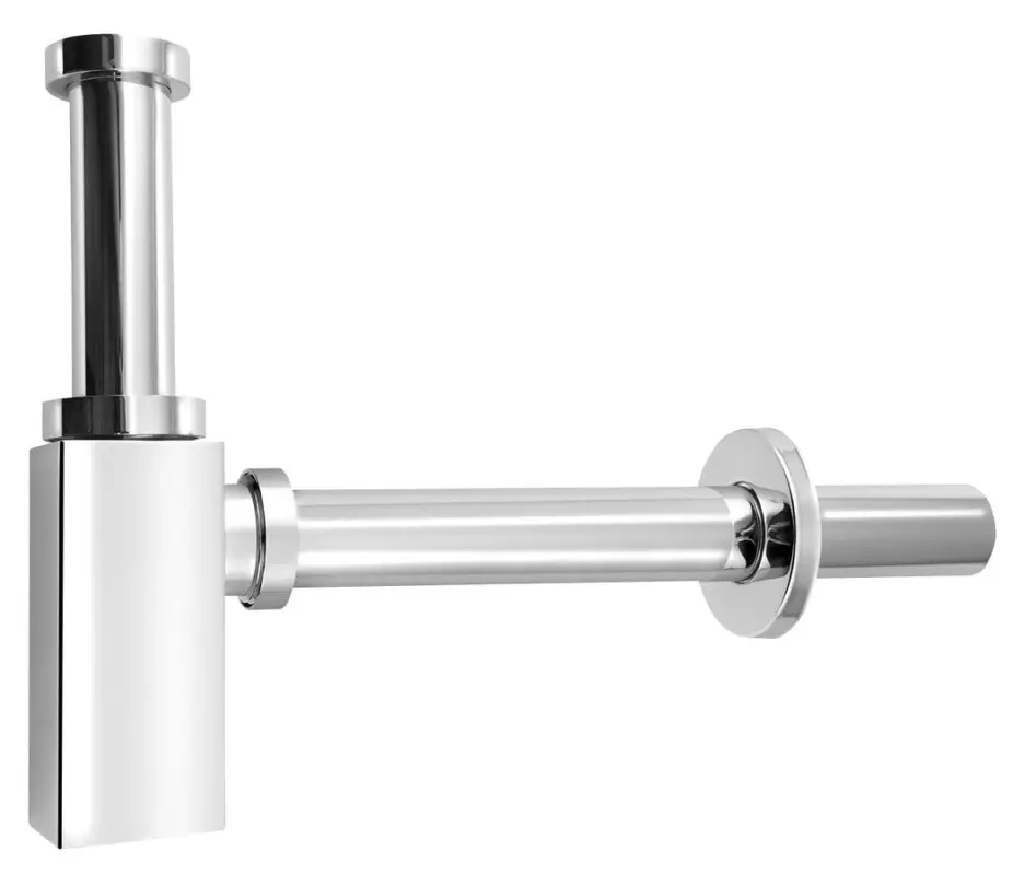 Cenově Výhodný AQUALINE Umyvadlový sifon 5/4", odpad 32mm hranatý, chrom
