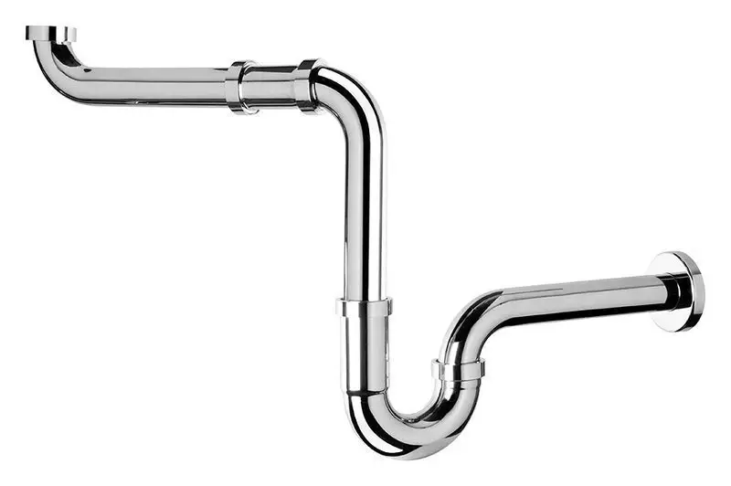 Hit Sezóny OMP TEA HANDICAP umyvadlový sifon šetřící místo 5/4" odpad 32mm, chrom