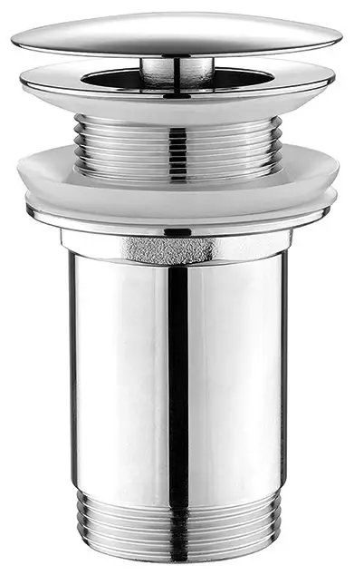 AQUALINE Umyvadlová výpust 5/4“, neuzavíratelná, velká zátka, 10-50mm, chrom Vysoce Kvalitní