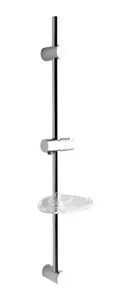 Odeslání Ihned SAPHO Sprchová tyč s mýdlenkou, posuvný držák, kulatá, 810mm, chrom