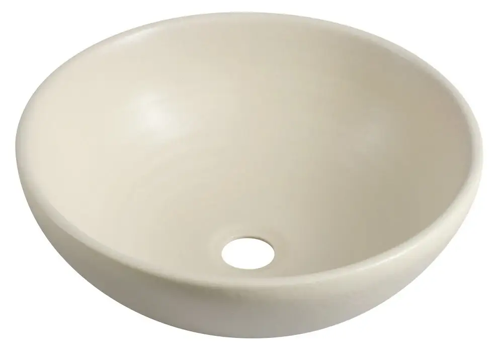Značkový SAPHO ATTILA keramické umyvadlo, průměr 43cm, slonová kost