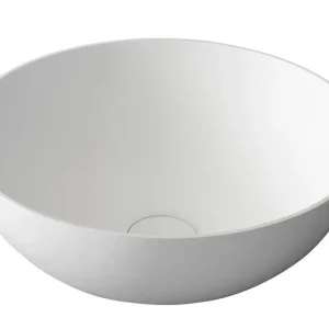 SAPHO THIN umyvadlo na desku, Rockstone Ø 39 cm, bílá mat Dokud Zásoby Vydrží