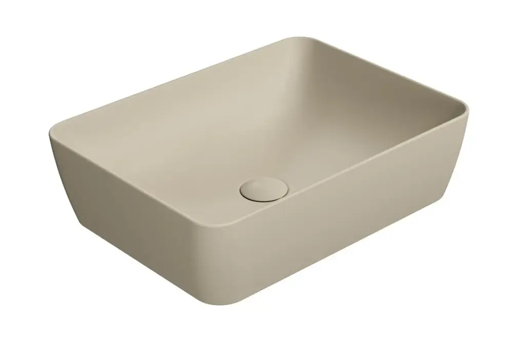 Jen Po Omezenou Doba GSI SAND/NUBES keramické umyvadlo na desku 50x38cm, creta mat