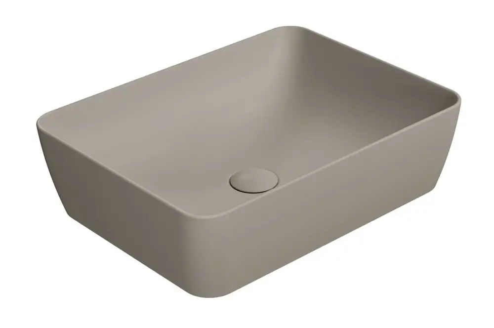GSI SAND/NUBES keramické umyvadlo na desku 50x38cm, tortora mat Super Cena