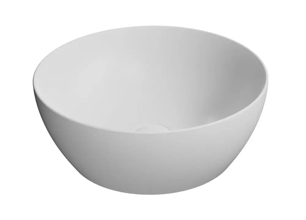 Zlevněný GSI PURA keramické umyvadlo na desku, průměr 42cm, bílá mat
