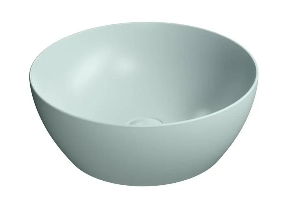 GSI PURA keramické umyvadlo na desku, průměr 42cm, ghiaccio mat Zlevněný