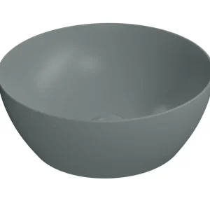 Vrácení Zdarma GSI PURA keramické umyvadlo na desku, průměr 42cm, agave mat