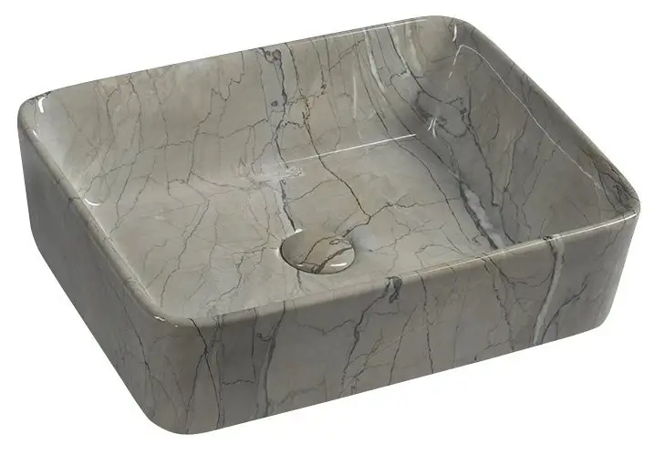SAPHO DALMA keramické umyvadlo na desku, 48x38m, grigio Víkendová Akce