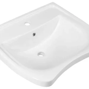Zlevněný SAPHO HANDICAP keramické umyvadlo pro handicapované 60x55cm, bílá