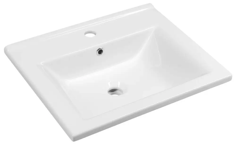 Levný AQUALINE ZUNO 55 keramické umyvadlo nábytkové 55x45cm, bílá