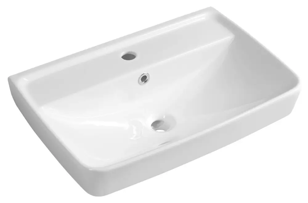 Bezpečná Platba CERASTYLE DURU keramické umyvadlo 60x40cm, bílá