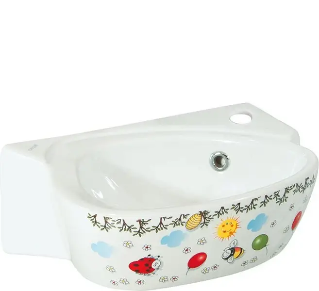 CREAVIT KID keramické umývátko dětské 39x29cm, barevný potisk Nová Kolekce