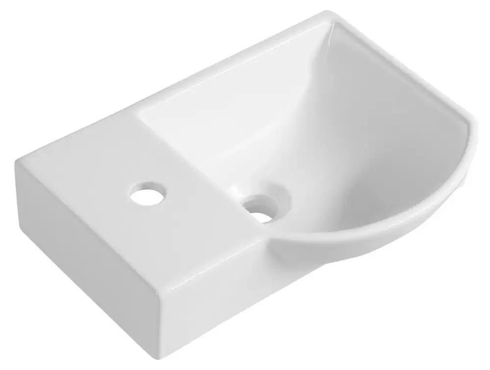 Top Prodej SAPHO LITOS keramické umývátko rohové, 45x32cm, baterie vlevo, bílá