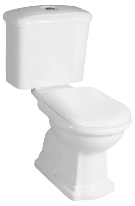 KERASAN RETRO WC kombi, zadní odpad, bílá-chrom Nejlepší Cena