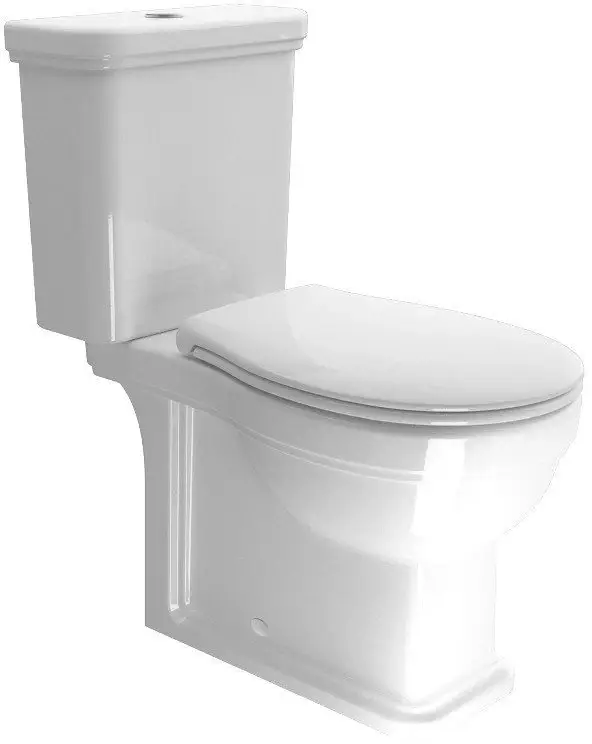 Autentický GSI CLASSIC WC kombi, spodní/zadní odpad, bílá