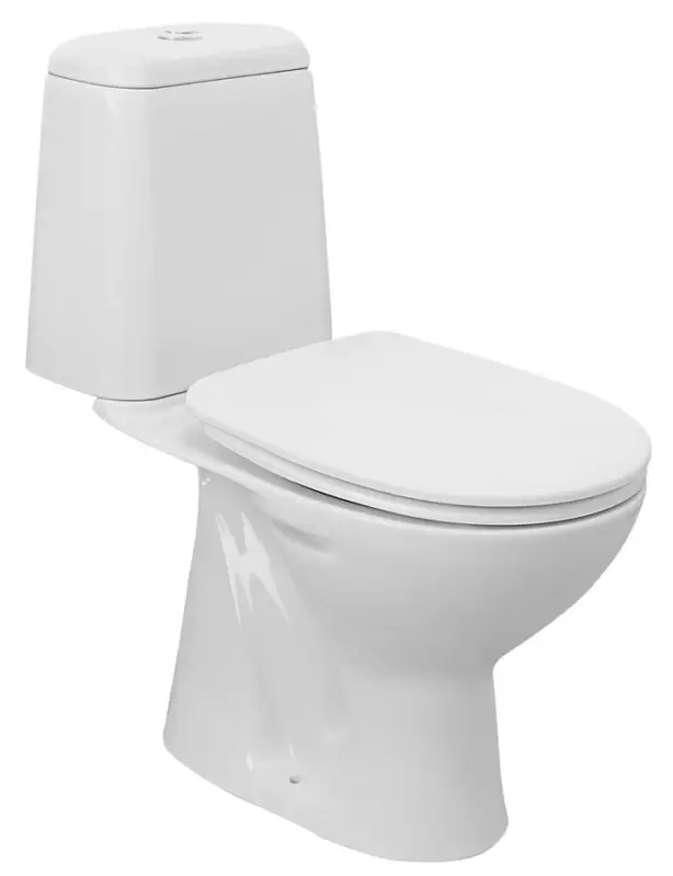 AQUALINE RIGA WC kombi, dvojtlačítko 3/6l, spodní odpad, bílá Bezpečná Platba
