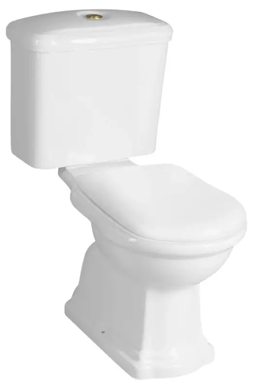 Akční Cena KERASAN RETRO WC kombi, zadní odpad, bílá-bronz
