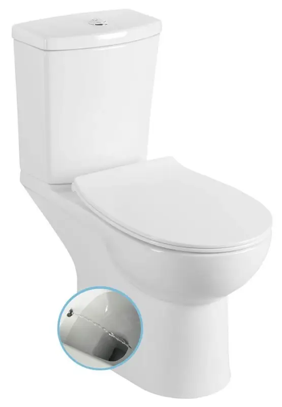 SAPHO KAIRO CLEANWASH WC kombi s bidet. sprškou, zadní odpad, bílá Levný