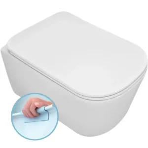 Novinka KERASAN TRIBECA závěsná WC mísa, Rimless, 35x54cm, bílá