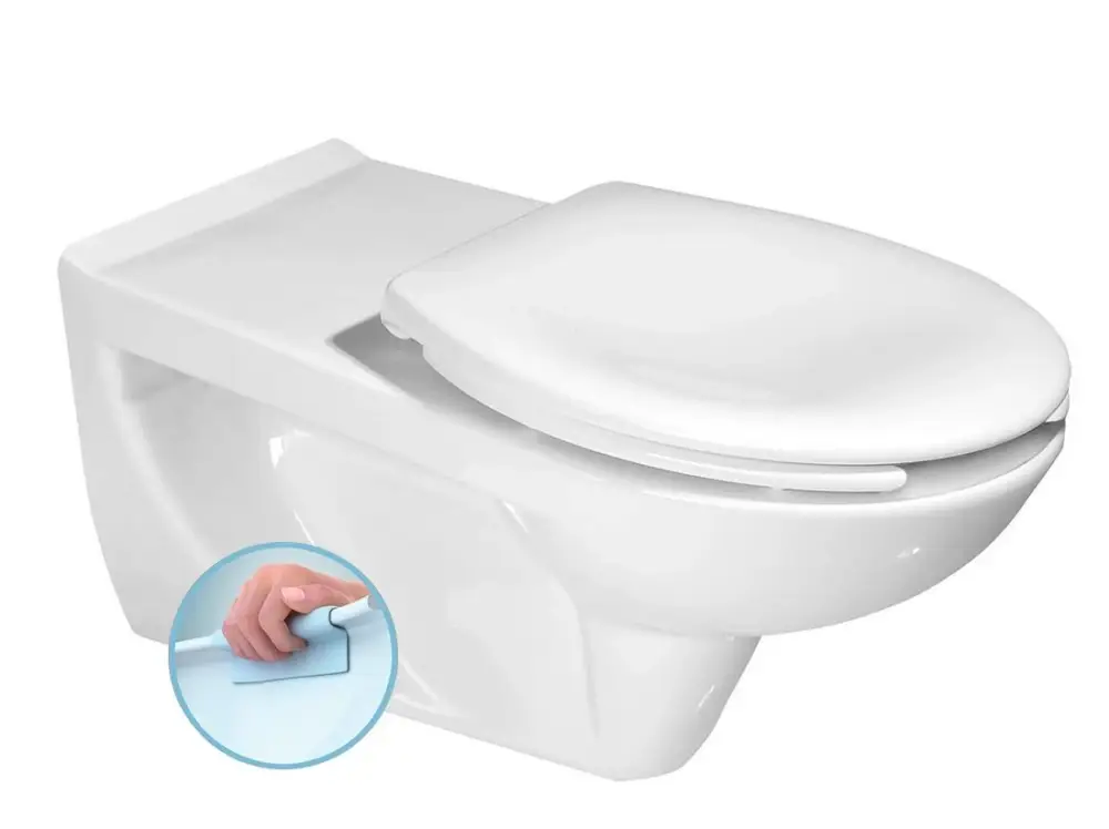 Jen Po Omezenou Doba SAPHO HANDICAP závěsná WC mísa, prodloužená, Rimless, 37,5x73cm, bílá