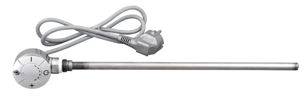 Levný AQUALINE Topná tyč s termostatem, rovný kabel, 400 W, chrom