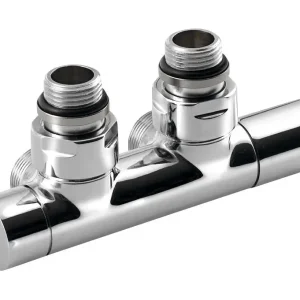 Výhodná Nabídka SAPHO TWIN připojovací sada ventilů pro středové připojení, chrom