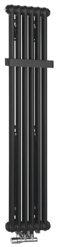Bezpečná Platba SAPHO FEDE otopné těleso 1500x306mm, 6 seg., černá mat