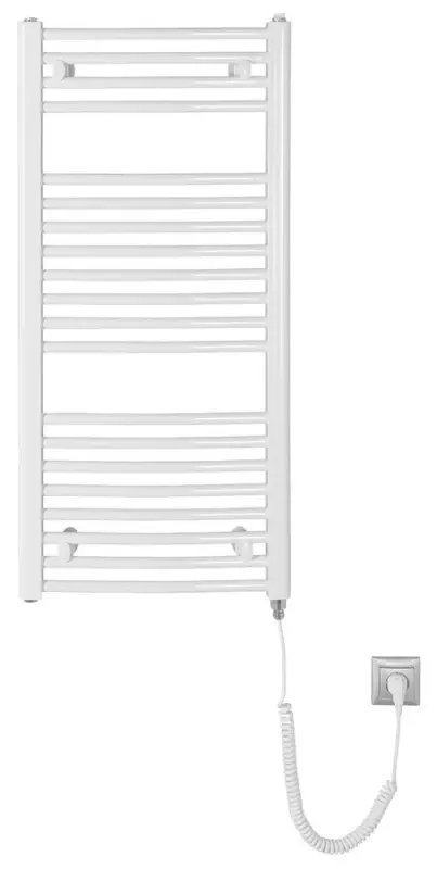 AQUALINE ORBIT-E elektrické otopné těleso oblé 450x960 mm, 300 W, bílá Pouze Dnes