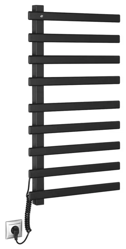 Cenově Výhodný SAPHO ELCOR elektrický sušák ručníků 480x920x50 mm, 128 W, černá mat