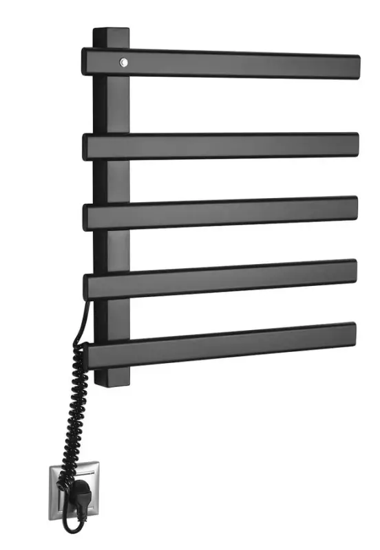 Aktuální SAPHO ELCOR elektrický sušák ručníků 480x520x50 mm, 63 W, černá mat