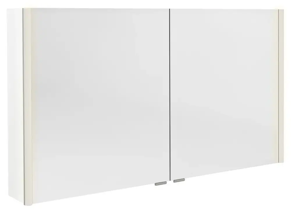 Cenová Bomba SAPHO ALIX galerka s LED osvětlením, 2x dvířka, 126x70x17,5cm, bílá