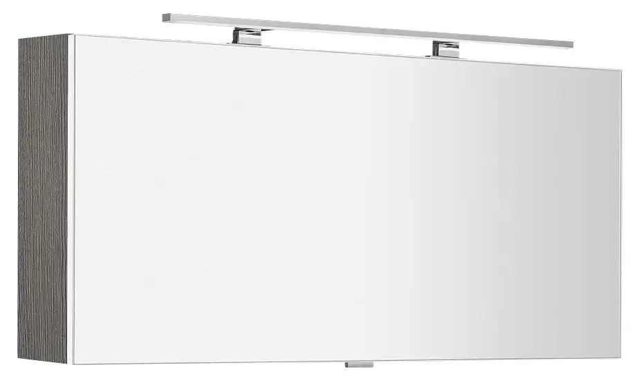 SAPHO CLOE galerka s LED osvětlením 120x50x18cm, dub stříbrný Expresní Doručení