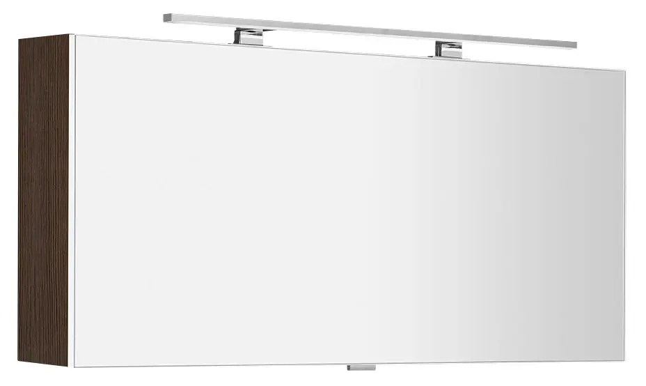 SAPHO CLOE galerka s LED osvětlením 120x50x18cm, borovice rustik Výprodej