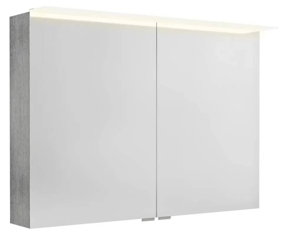 Sleva SAPHO LINEX galerka s LED osvětlením, 100x70x15cm, dub stříbrný