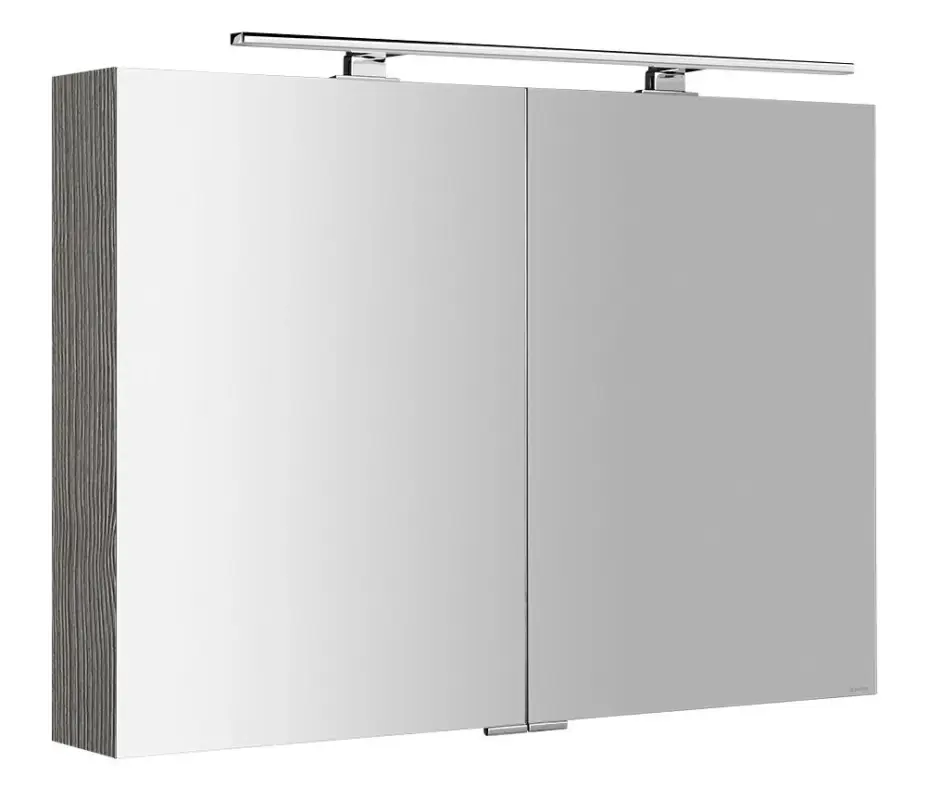 SAPHO MIRRÓ galerka s LED osvětlením, 100x70x16cm, dub stříbrný Nízká Cena